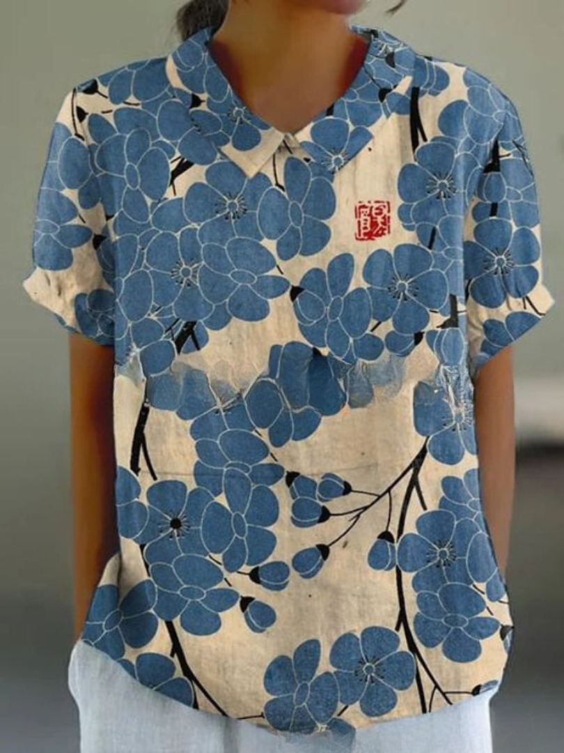 Shirt met vintage print