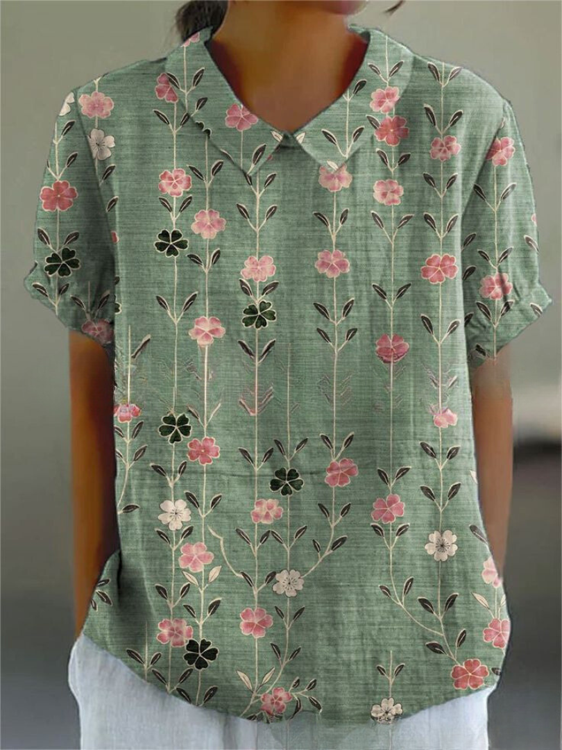 Shirt met vintage print