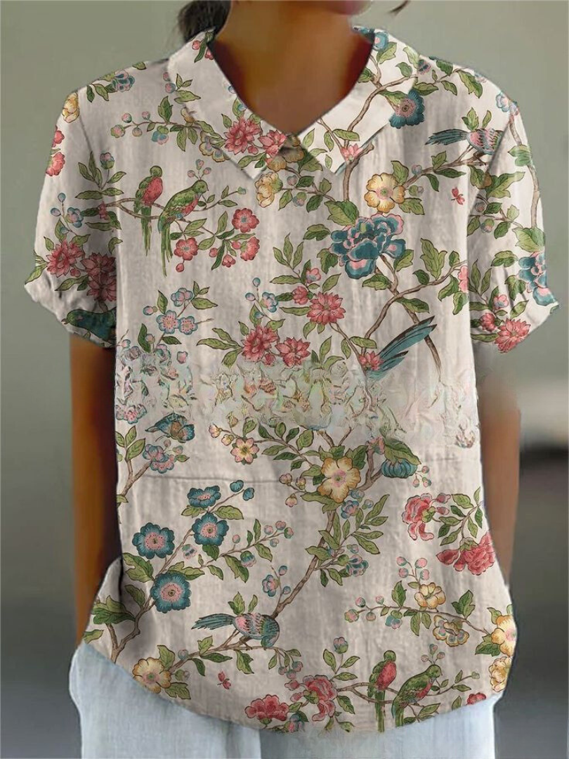 Shirt met vintage print