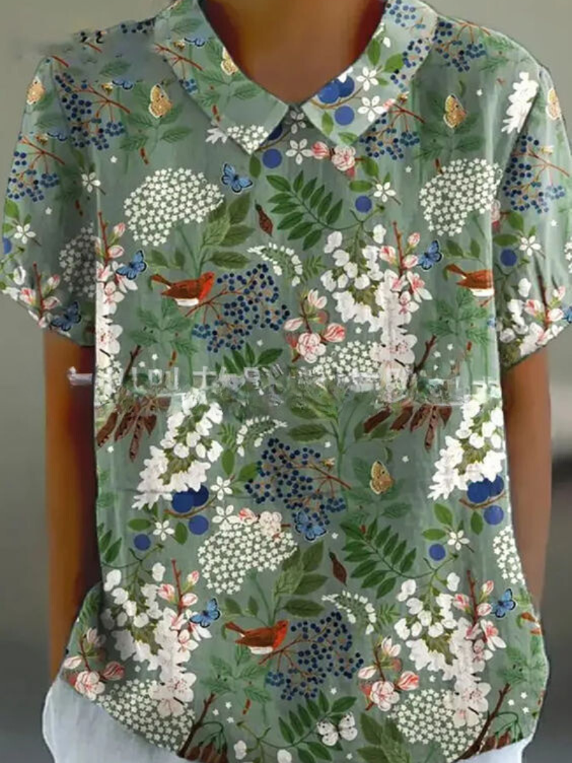 Shirt met vintage print