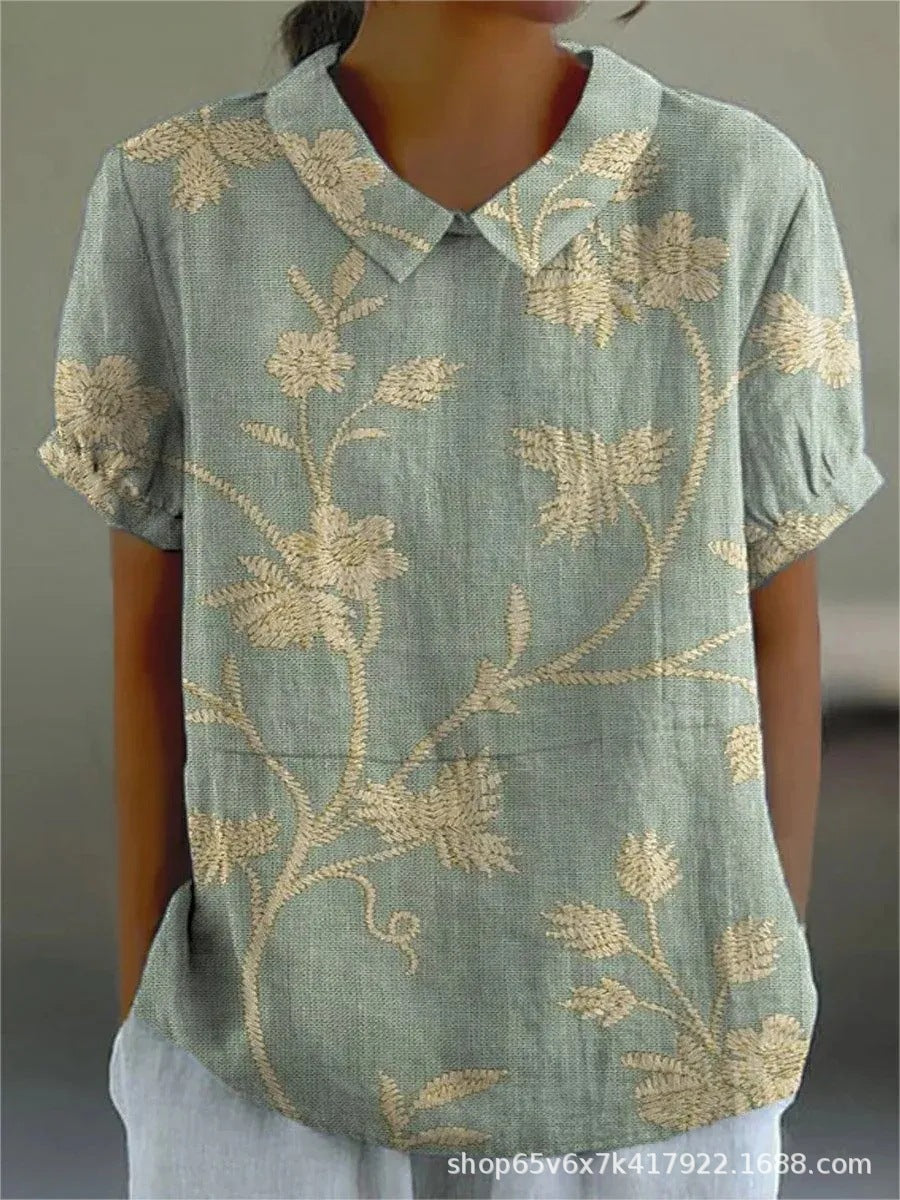 Shirt met vintage print