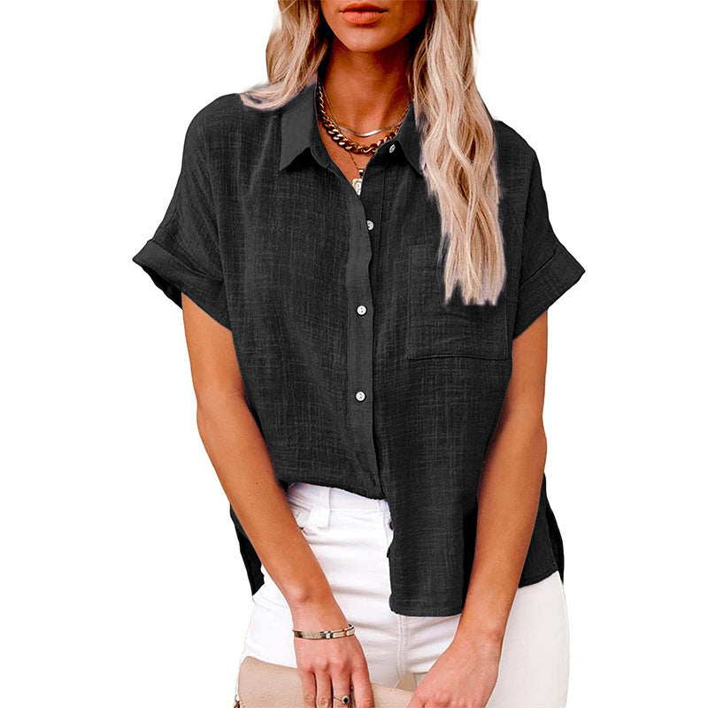 Comfortabele casual blouse met knopen