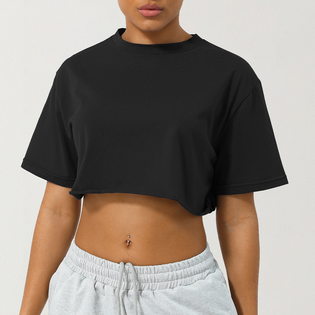 Relaxed Fit Crop Tee