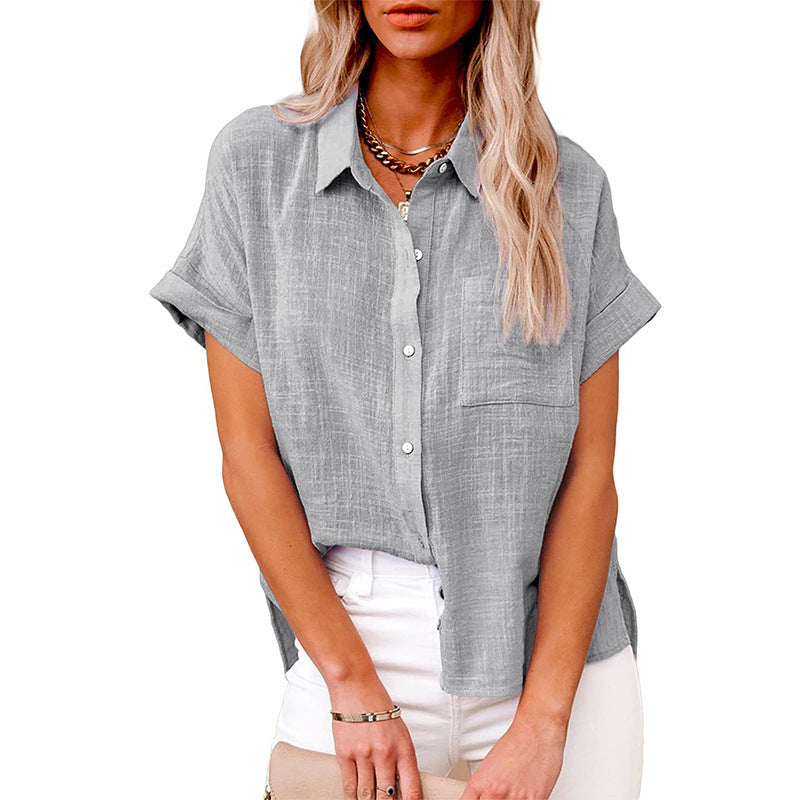 Comfortabele casual blouse met knopen