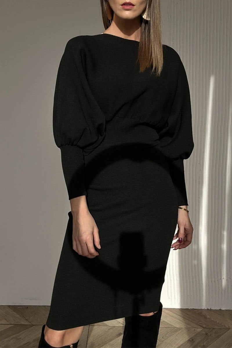 Elegante jurk met ballonmouwen