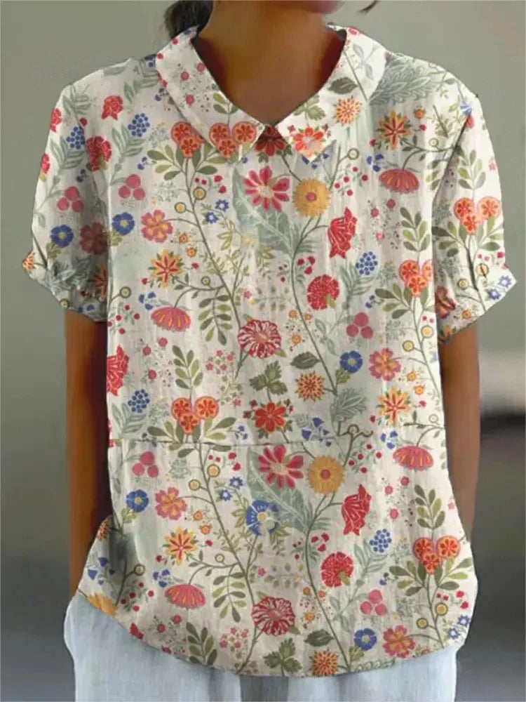 Shirt met vintage print
