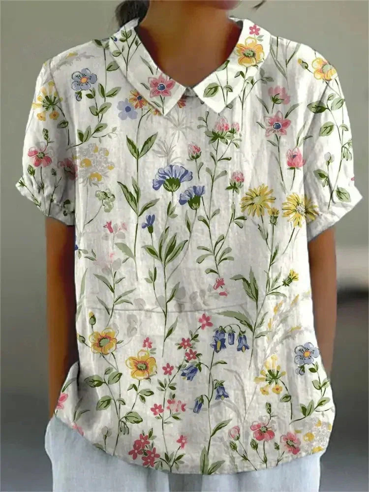 Shirt met vintage print